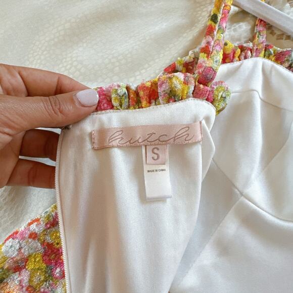 HUTCH Selene Floral Bustier Midi Dress Sweetheart Ditsy Floral Print | Small - Picture 6 of 10